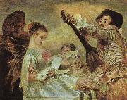 Jean-Antoine Watteau The Music Lesson china oil painting reproduction